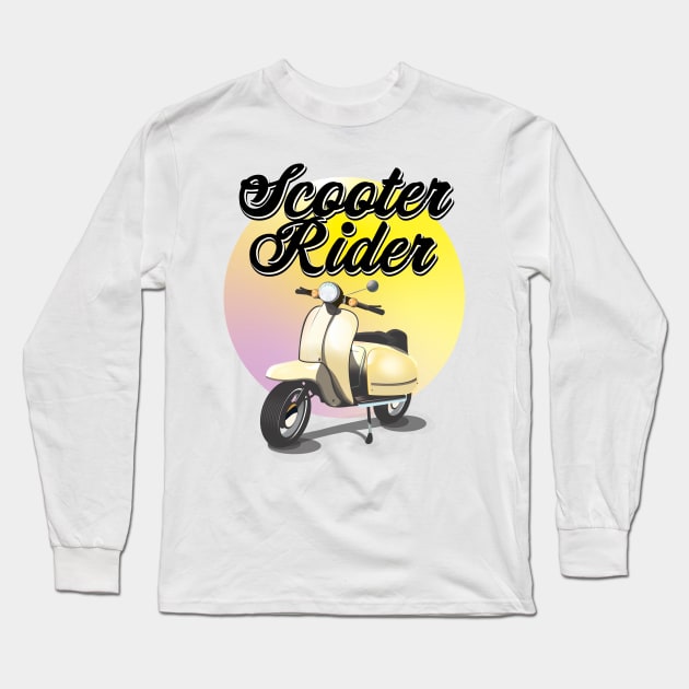 Scooter Rider Long Sleeve T-Shirt by nickemporium1